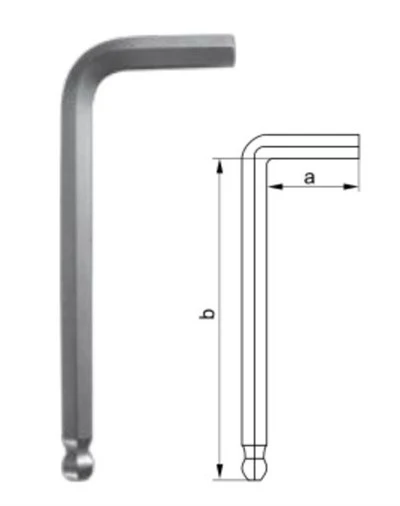 SECHSKANTSCHLÜSSEL 4MM-1 STÜCK. Inbusschlüssel