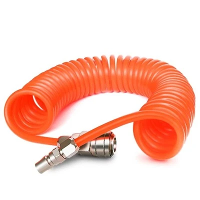 TUYAU SPIRALE EN PU AVEC RACCORDS RAPIDES 6.5X10MM/10M