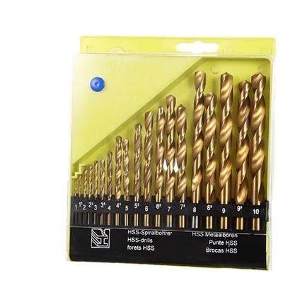 Spiralbohrer-Set HSS 1-10 mm / 19-teilig